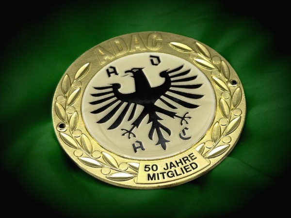 Details zu ADAC 50 years member badge German plaque Plakette Porsche Mercedes BMW VW #229