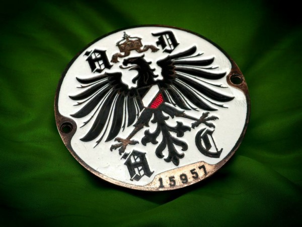 Old German ADAC badge Plakette plaque emblem 1914 Mercedes Horch Stoewer #439