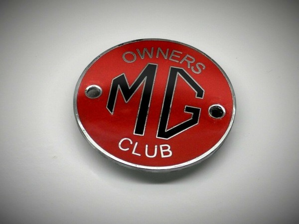 MG Badge Grill Plakette Club Emblem TCTD TF MGA MGB Midget #108