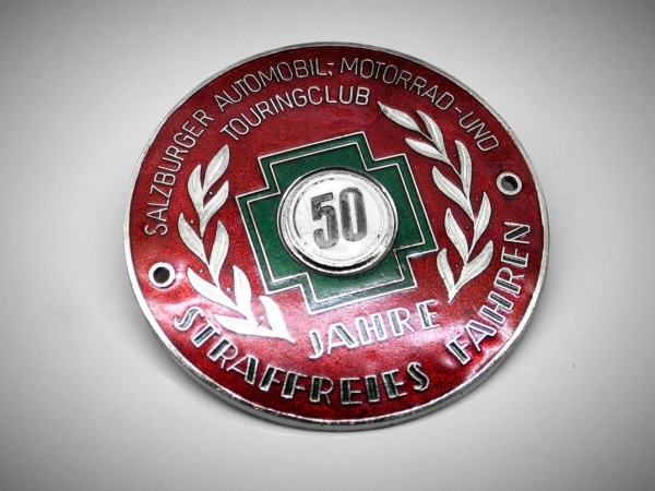 Details zu Austria Badge Salzburg Plakette 50 years annivers Emblem Steyr Mercedes VW 256