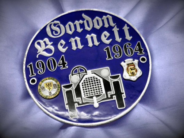 Old German AvD badge 1964 Gordon Bennett Plakette Porsche Mercedes BMW VW # 304