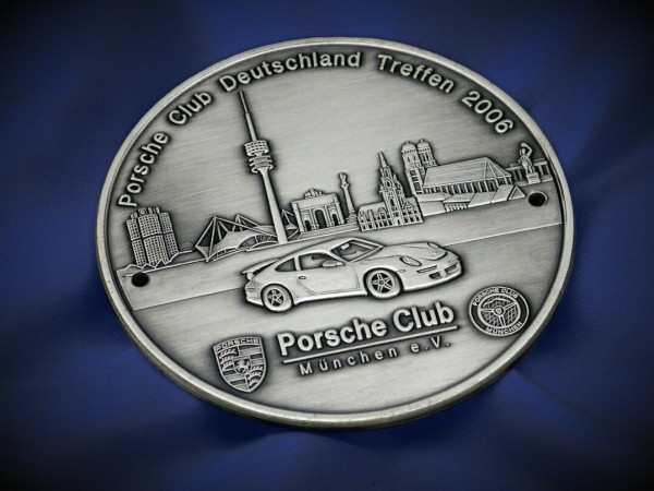 Details zu Porsche Badge Plakette Carrera 356 911 914 German meeting Munich plaque #130