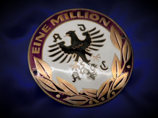Details zu Vintage German member badge 1965 ADAC Plakette plaque emblem Mercedes Horch #37
