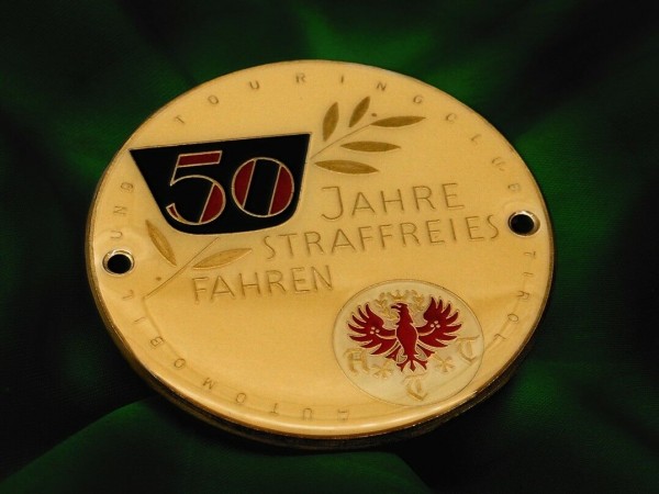 Details zu Austria ATT BadgeTyrol Plakette 50 years annivers Emblem Steyr Mercedes #248