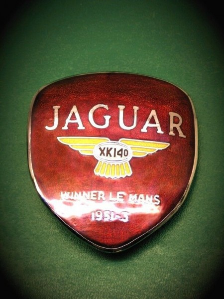 Jaguar Coventry Badge Plakette Grill Haube Emblem XK140 #126