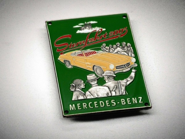 Details zu German Mercedes Benz badge rally Untertürkheim 2005 Plakette plaque emblem #282