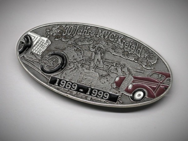 German Mercedes Benz badge MVC Krefeld Plakette 1999 grille plaque emblem #272
