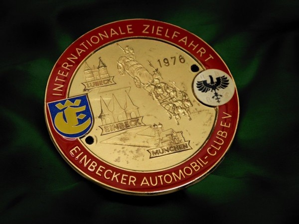 German badge ADAC Plakette 1976 Einbeck plaque emblem VW Porsche Mercedes # 388