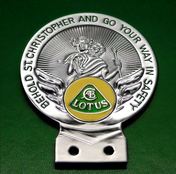 Lotus Christopher Badge Plakette Maskottchen Emblem Seven Cortina Talbot Omega