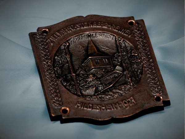 Details zu Old German Collectors badge Plakette 1927 Hildesheim plaque Adler Mercedes #381