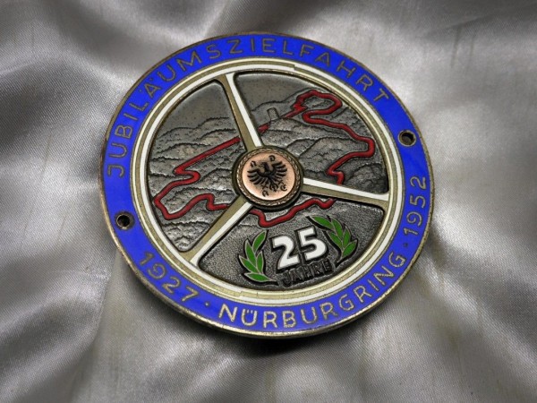 Details zu Old German Nuerburgring badge 1952 Plakette grille plaque Porsche Mercedes #443