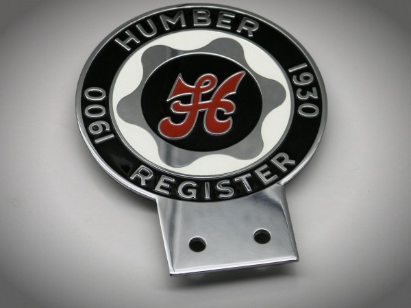 Humber Register Badge Plakette Club Emblem Hillmann Hawk #187