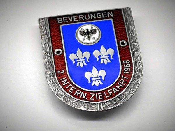 Details zu Old German ADAC badge 1968 Beverungen plaque Plakette Porsche Mercedes VW #325