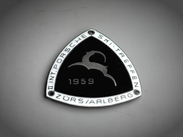 Seltene alte Porsche Arlberg Plakette 1959 Badge Tirol 365 911 912 #468