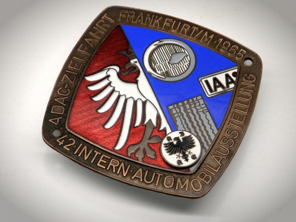 Details zu Old German badge 1965 IAA Frankfurt ADAC car emblem Porsche Merceds BMW VW #34